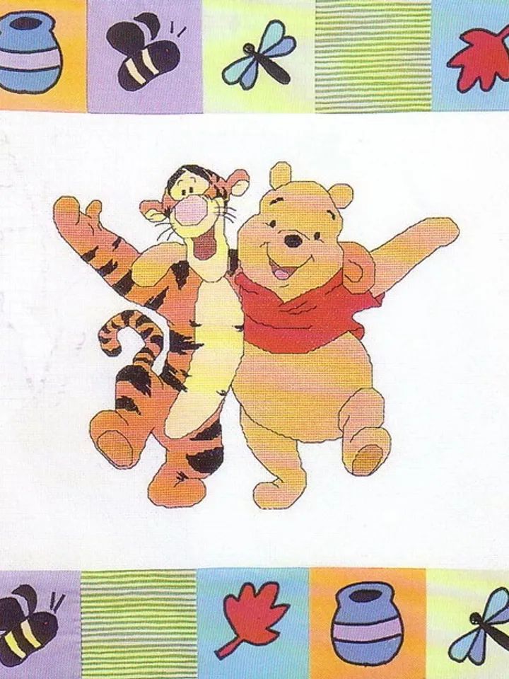 Winnie Pooh and Friends Cross Stitch Pattern Digital Download PDF