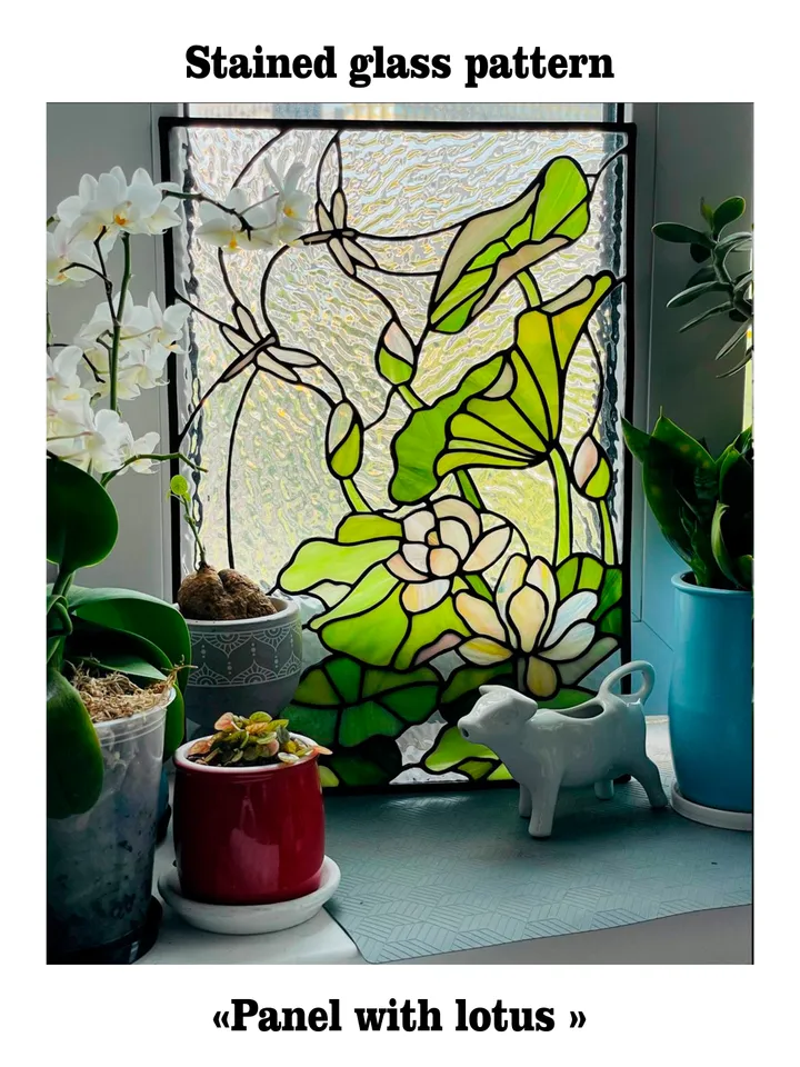 Digital stained glass pattern