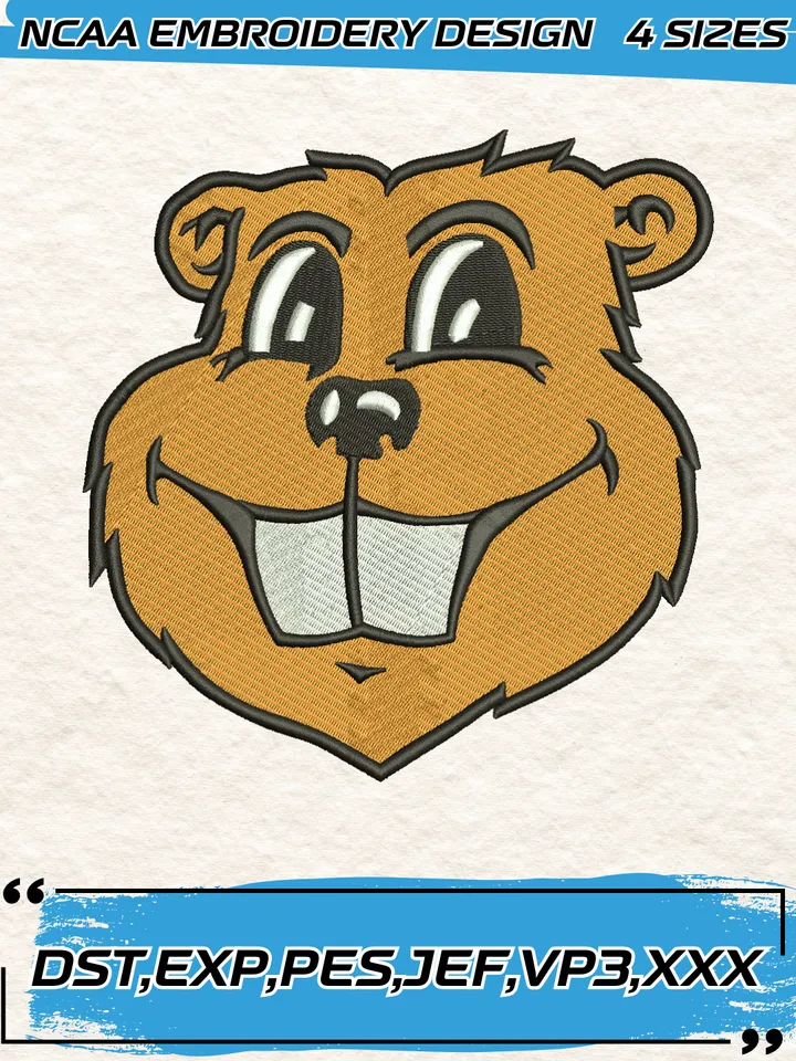 Minnesota Golden Gophers Mascot Embroidery Designs,NCAA Logo Embroidery Design,Machine Embroidery Design File,4 Sizes, Digital Download