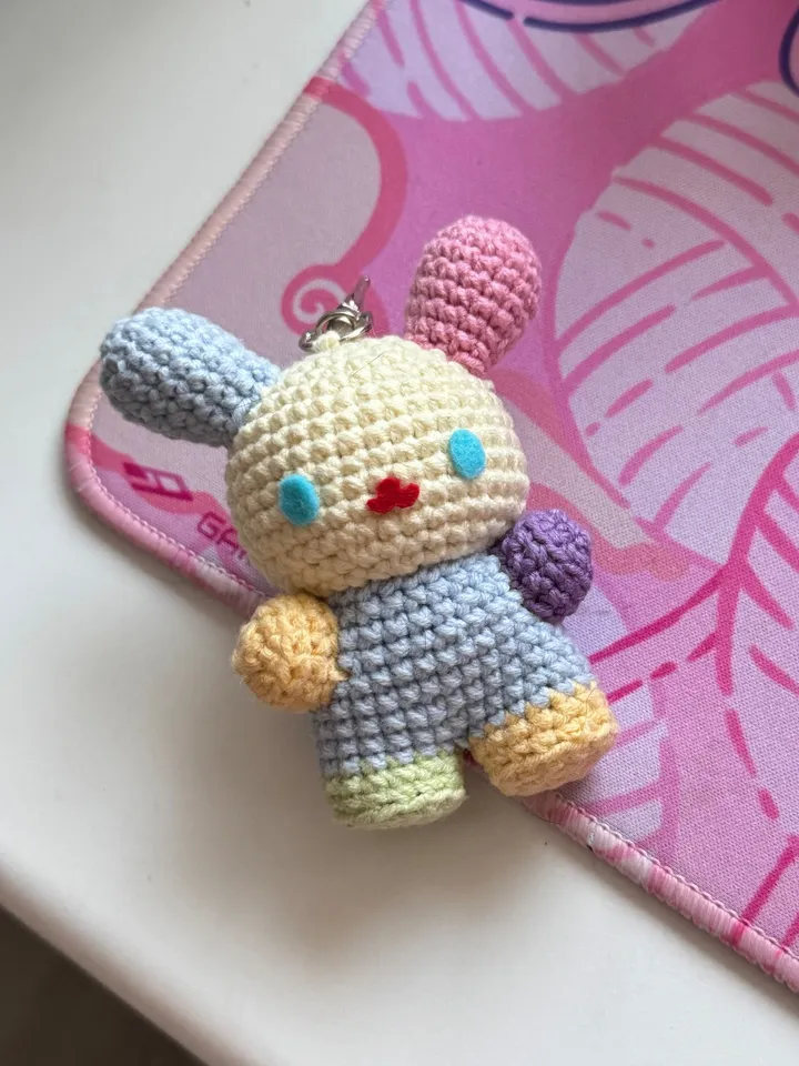 PATTERN usahana sanrio crochet pattern, amigurumi crochet keychain sanrio bunny, crochet PDS US terms