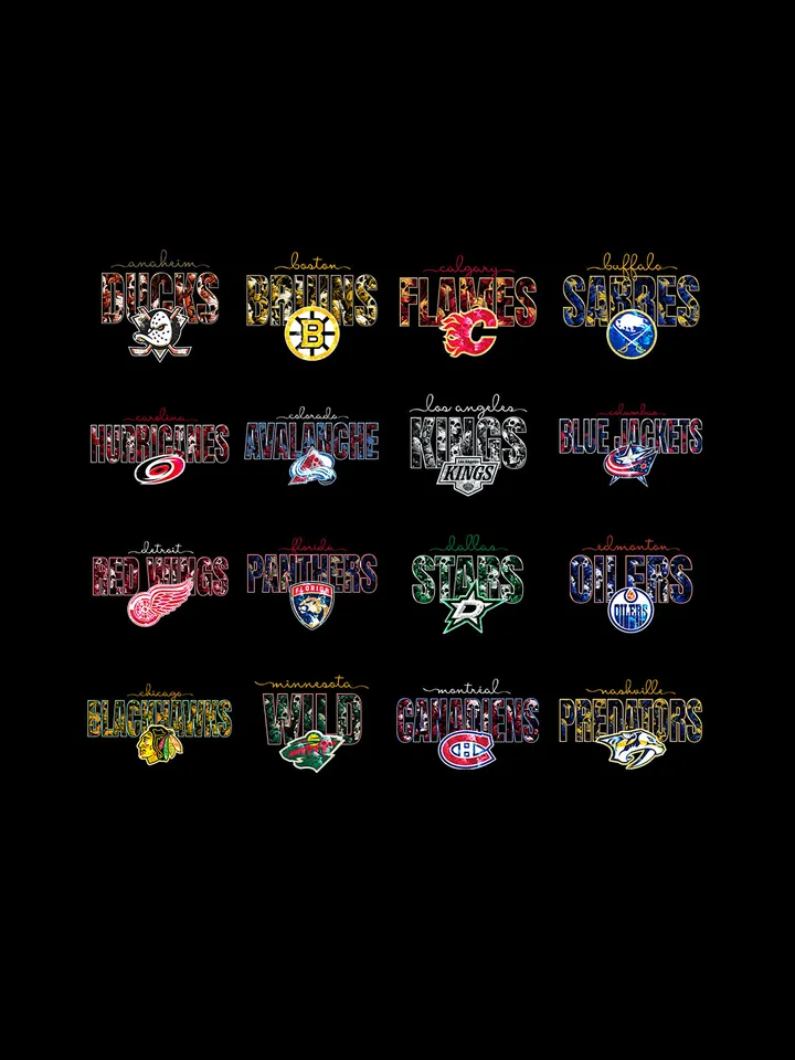 Bundle NHL Skull Halloween PNG, NHL Halloween PNG, NHL Team Halloween PNG, Hockey Ice Halloween PNG