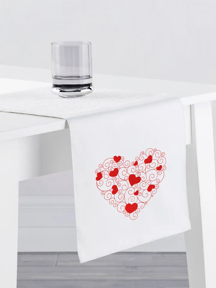 Heart Scroll Embroidery design Machine embroidery pattern 5 sizes, Embroidery files heart ornament instant download, Valentine heart #R23