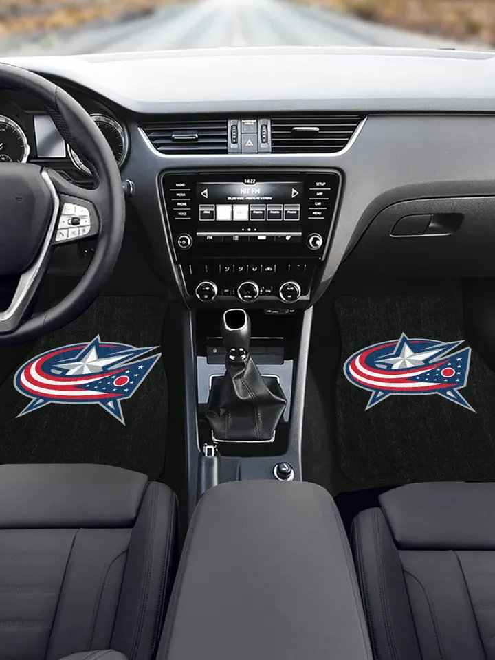 Columbus Blue Jackets Front Car Floor Mats Set of 2