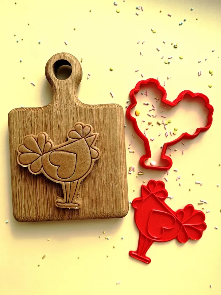 Easter cookie cutter Custom stamp for cake topper gingerbread decor cutters sugar cookies polimer clay