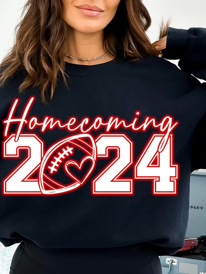Red Neon Hoco 2024 Png Homecoming 2024 png Homecoming football Png Hoco Png Homecoming Football High School Png Homecoming shirt Png