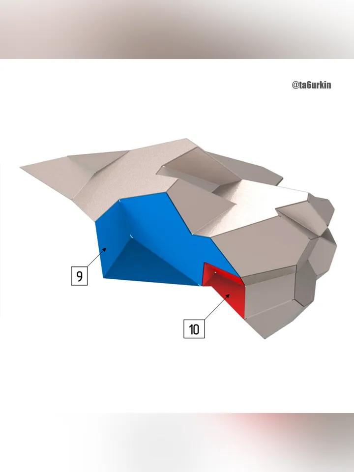 Welding Project Plans Drawings Panther Head (DXF, PDF)