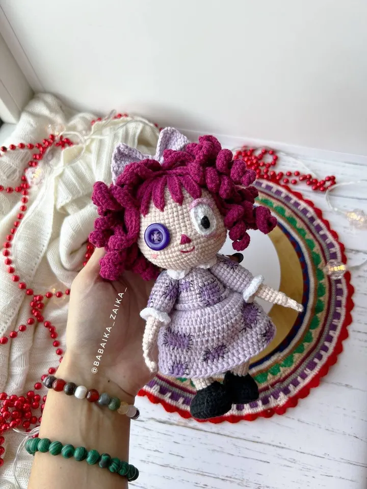 PDF Crochet Ragatha Pattern, Amazing Digital Circus Amigurumi Pattern, Crochet Monster, Halloween Doll Crochet Pattern, Amigurumi Doll