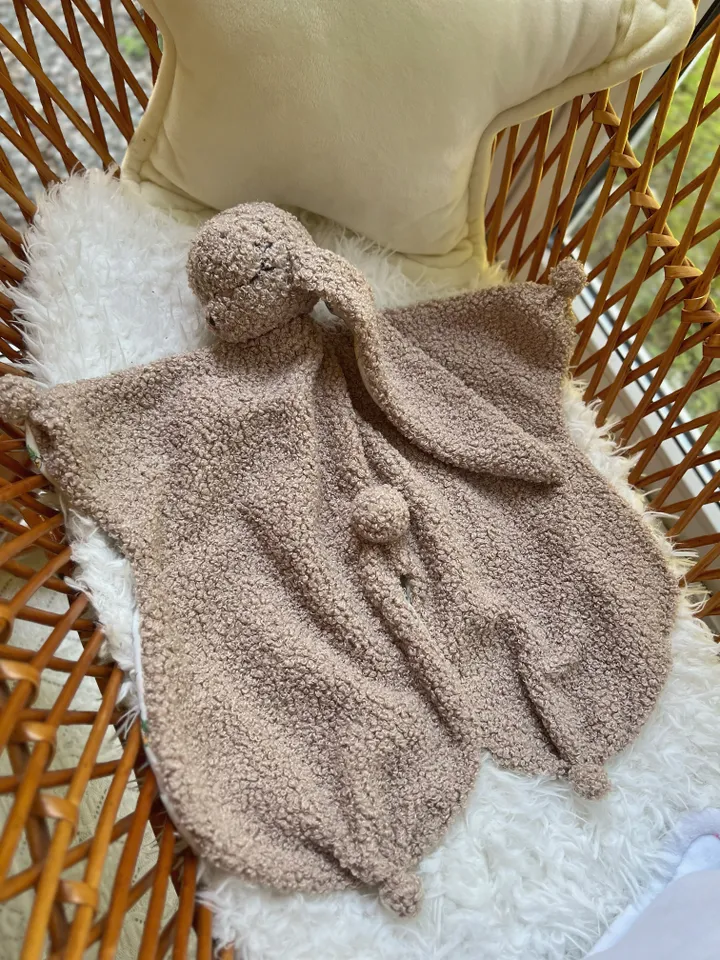 Baby comforter bunny, Doudou rabbit, Baby lovey bunny