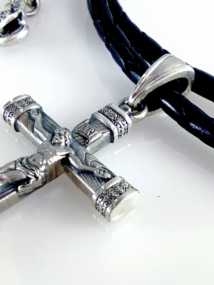 Beautiful cross with a crucifix