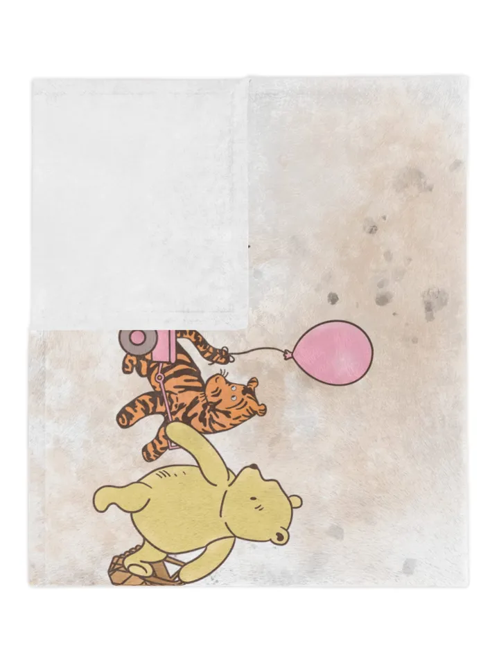 Personalized Milestone Blanket Winnie Pooh, Classic Winnie Pooh Milestone Blanket, Personalized Pooh Blanket, Hundred Acre Wood; wp00