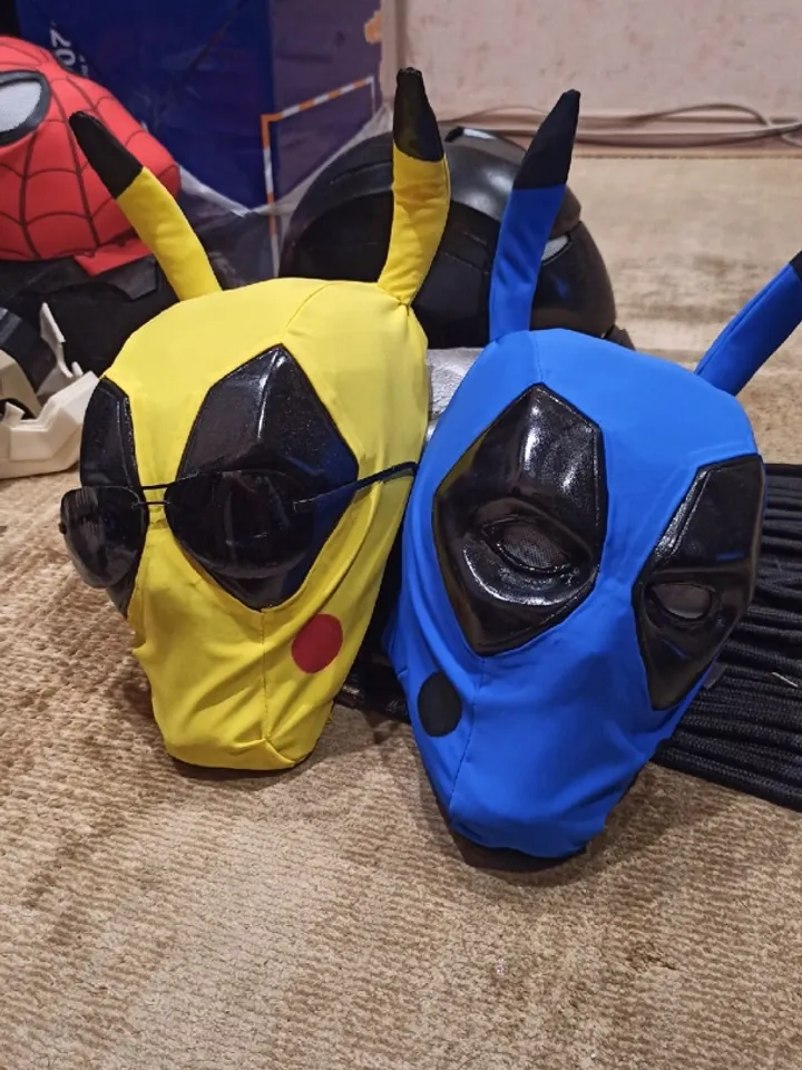 Deadpool Pikachu mask / Pikapool pokemon cosplay