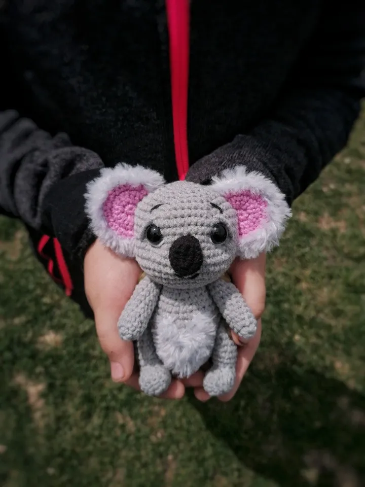 PDF Crochet Pattern Cute Koala, Small Toy Pattern, Animal Pattern, Amigurumi bear pattern, tutorial bear in Eng, Valentine's day gift