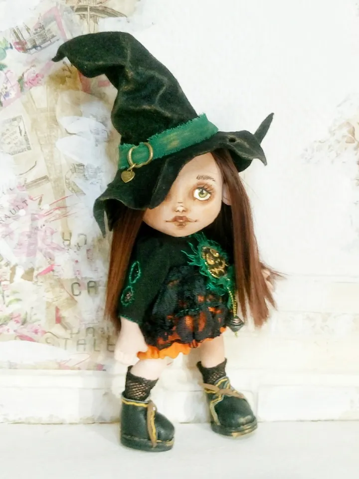 Textile witch doll