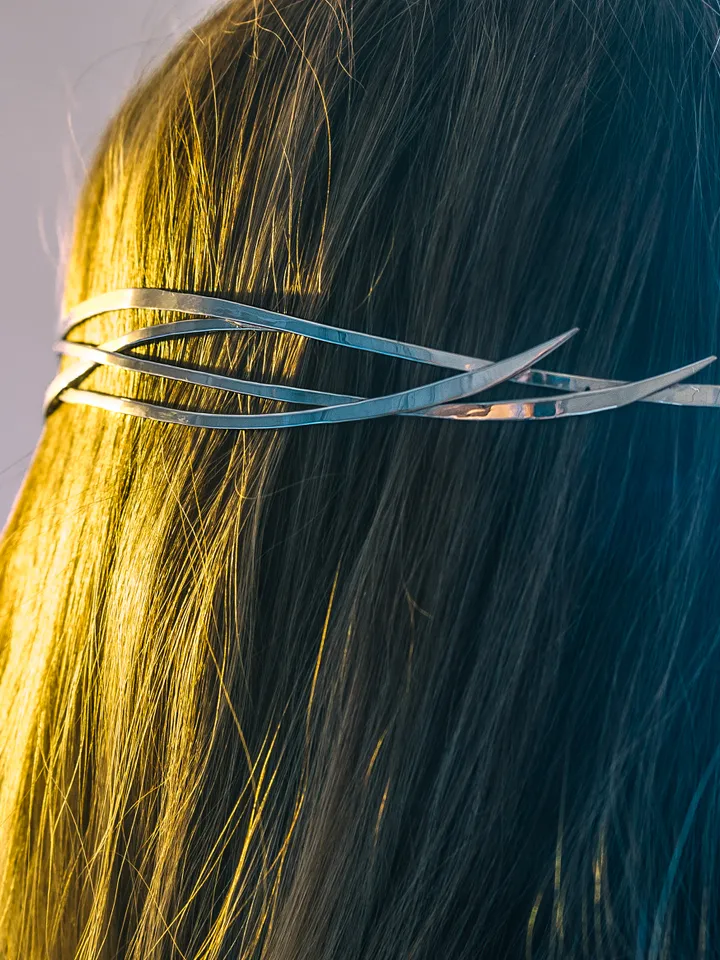 Stylish futuristic fantasy tiara Silver cyberpunk Elf diadem cosmic elven Headpiece wedding Bridal circlet Tefnut