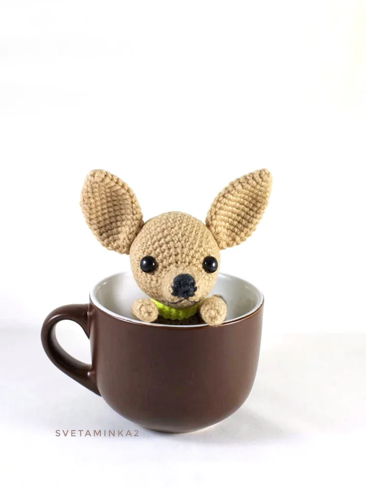 Crochet Chihuahua Pattern. Amigurumi Chihuahua. Crochet Dog. Amigurumi Dog. Digital Download. PDF.