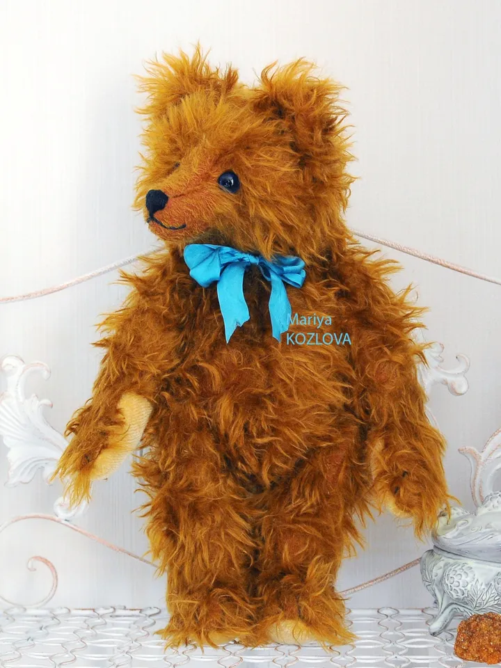 PDF Make Your Teddy Friend Cute Bear E-Pattern Artist design Sewing pattern for a 17 3/4 inches tall (45 cm) teddy bear