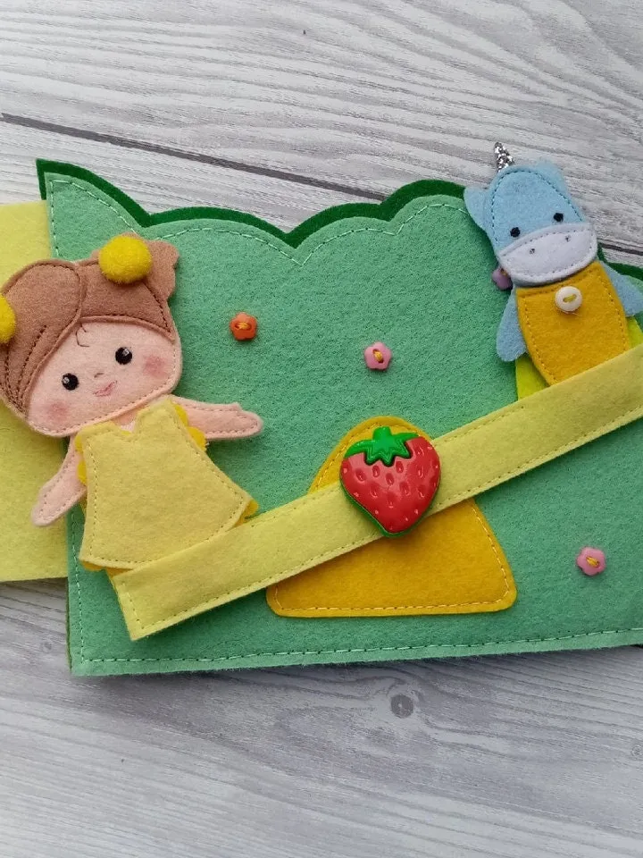 Dollhouse Quiet book pattern PDF, Felt book pattern, Felt doll Pattern, Dress up Doll , diy quiet book sewing ideas girls
