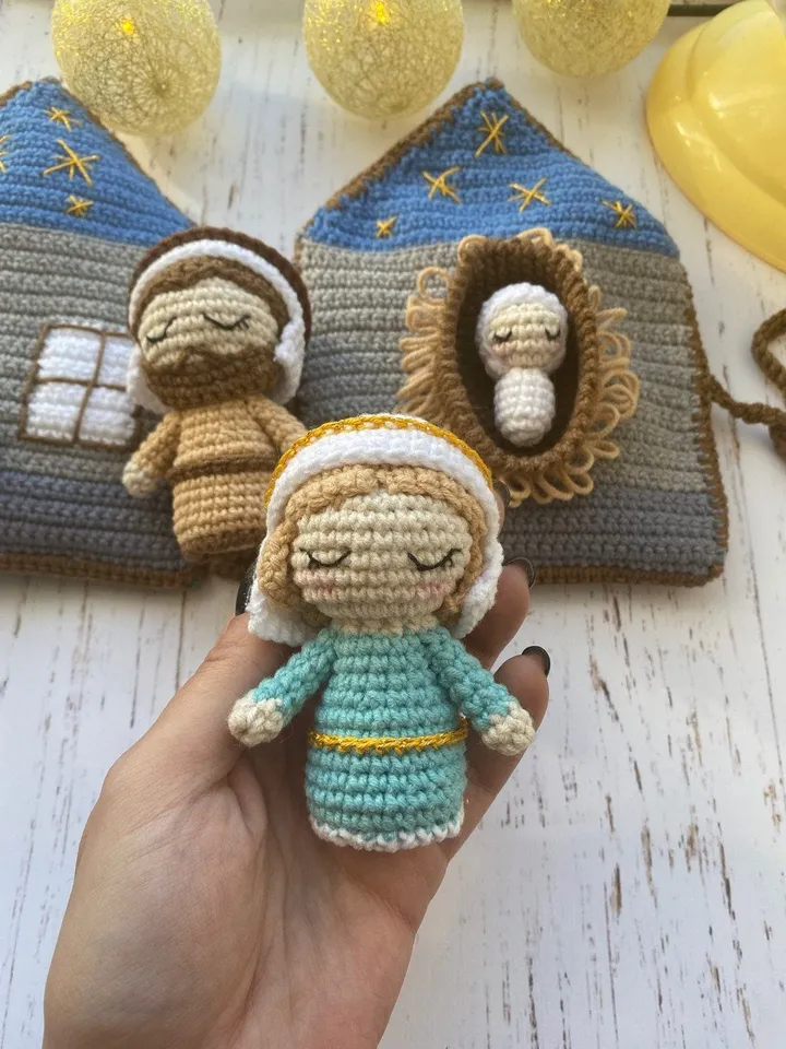 PDF Crochet Pattern Nativity Book, Christmas Crochet Pattern, Doll Crochet, Amigurumi Crochet Ornament, Christmas Nativity, Christmas Decor