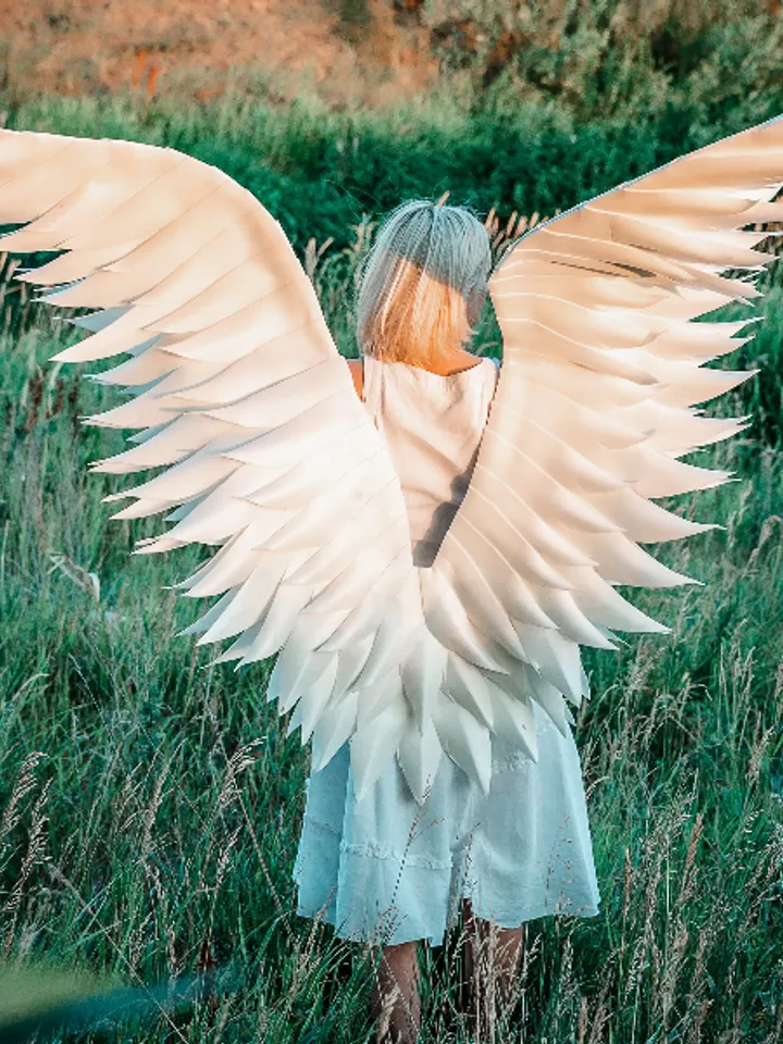 Angel wings costume, Wedding wings, maternity photography, wings cosplay