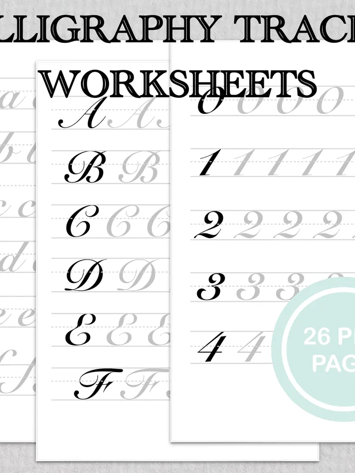 CALLIGRAPHY PRACTICE SHEETS | Calligraphy Practice Sheets | Modern | Handwriting