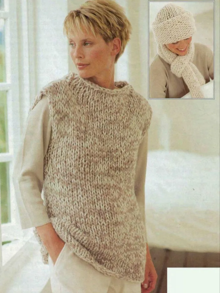 Sweater pattern, polo pattern, slash neck slip over knitting pattern, women set, sweater, top, pullover instant download