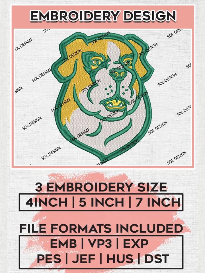 NCAA Siena Saints Team Head Mascot Logo Embroidery Design Files, NCAA Siena Saints Machine Embroidery, NCAA Teams, 3 sizes, NCAA Machine embroidery designs, Digital Download