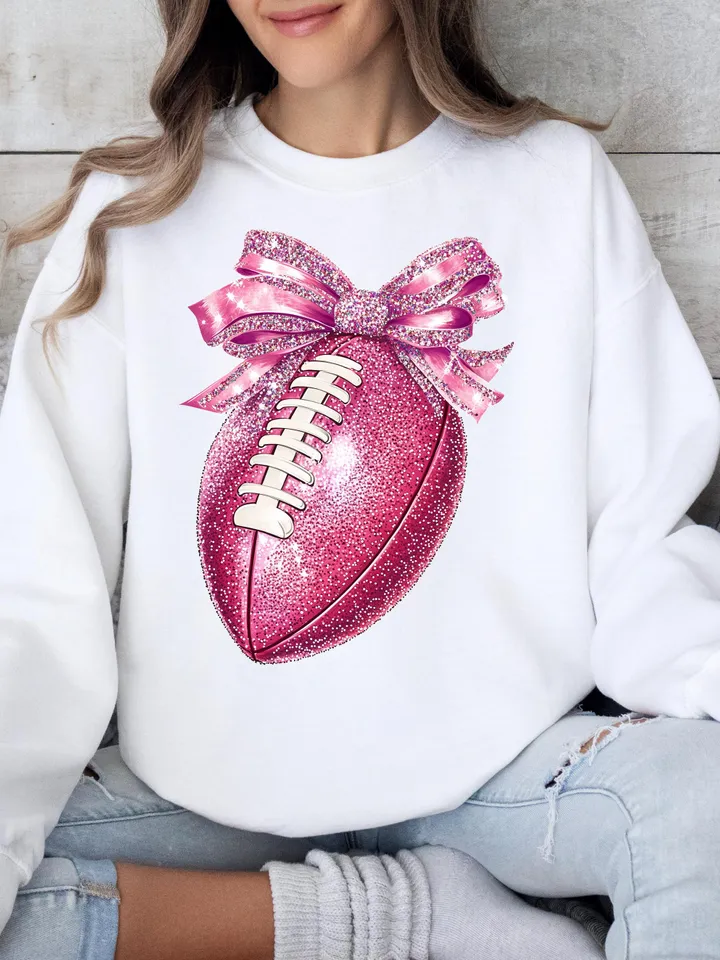 Pink Football png Glitter football Disco football Game day Football mama Sports Football girly Pink Ribbon png Football Pink Out Football