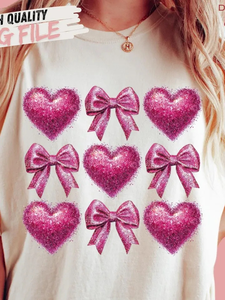 Coquette Glitter Valentine Pink Heart Png, Pink Valentine Png, Girls Valentine Png, Valentine Heart, Valentine Coquette Png, Valentines Mama