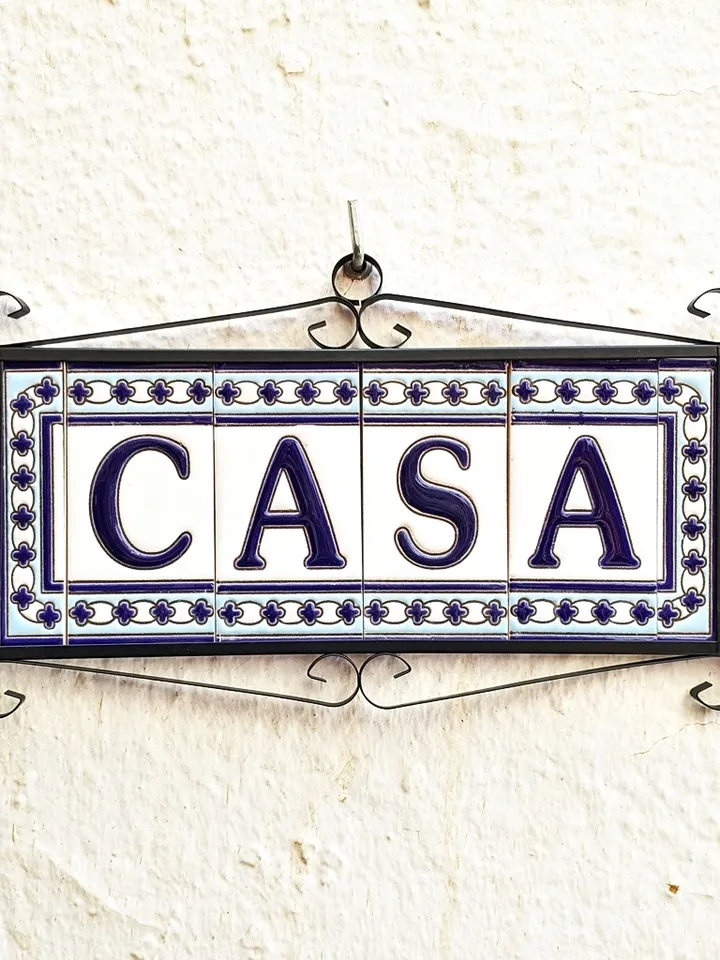 Ceramic letters and numbers 11cm (4.3") for the wall - Hand-glazed in Spain - "MALAGA" models - Ceramic letters number -