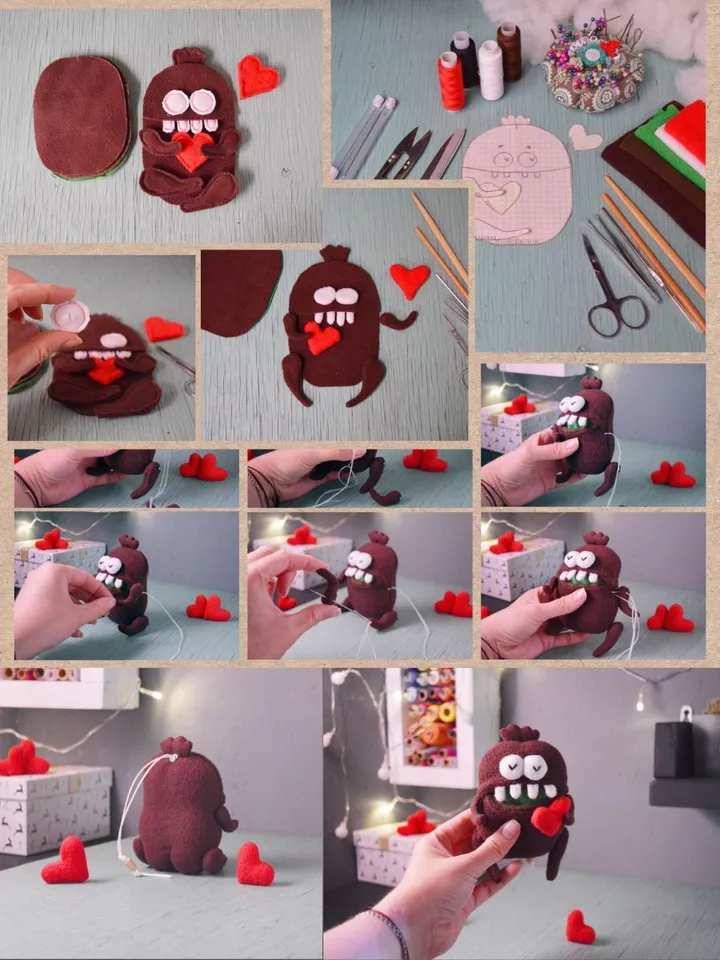 PDF Plush Toy Pattern – Fleece Kiwi Softie with Pocket