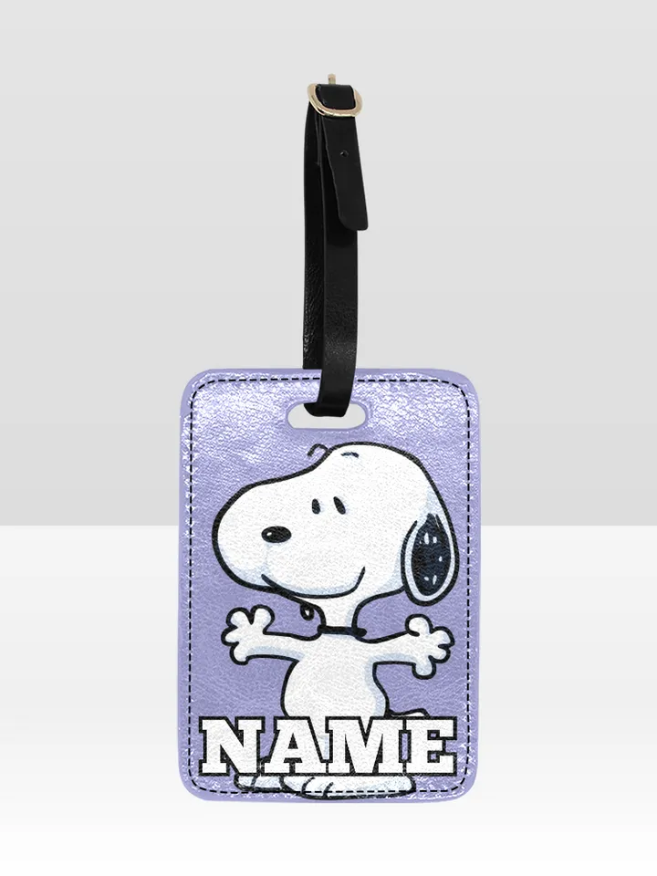 Snoopy Luggage Tag Custom NAME