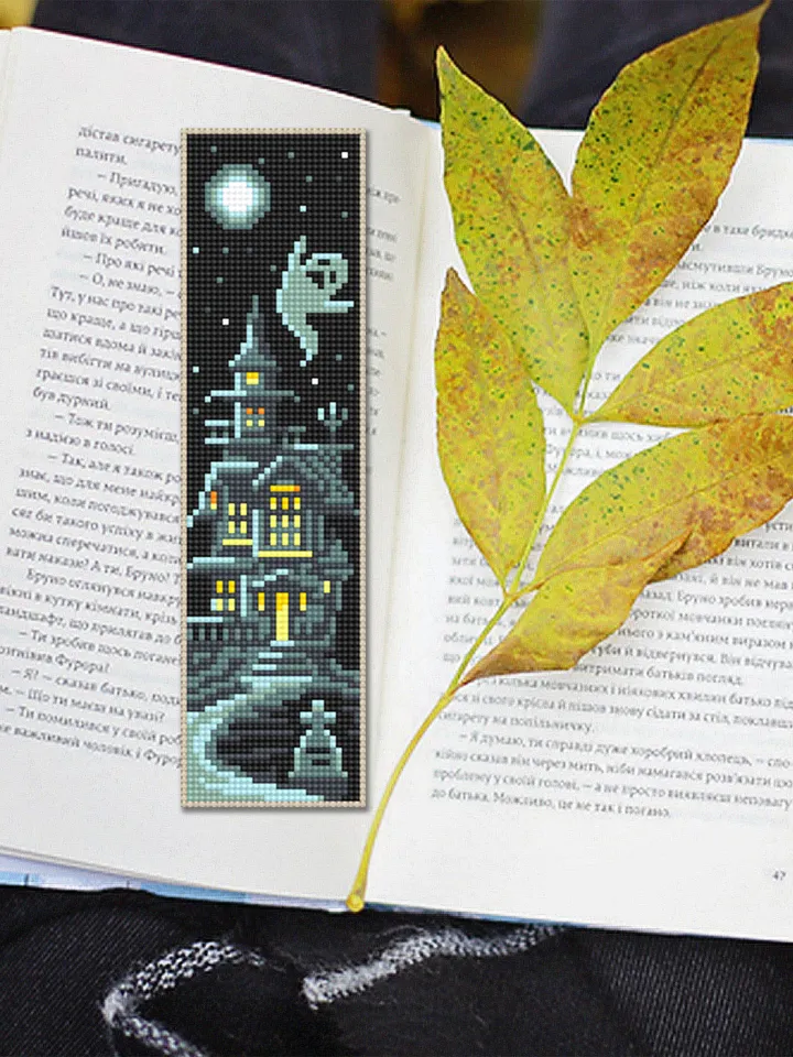 Halloween bookmark set cross stitch pattern PDF download Halloween pumpkin cross stitch, Bookmark pattern digital PDF, Black cat, Bat #B235