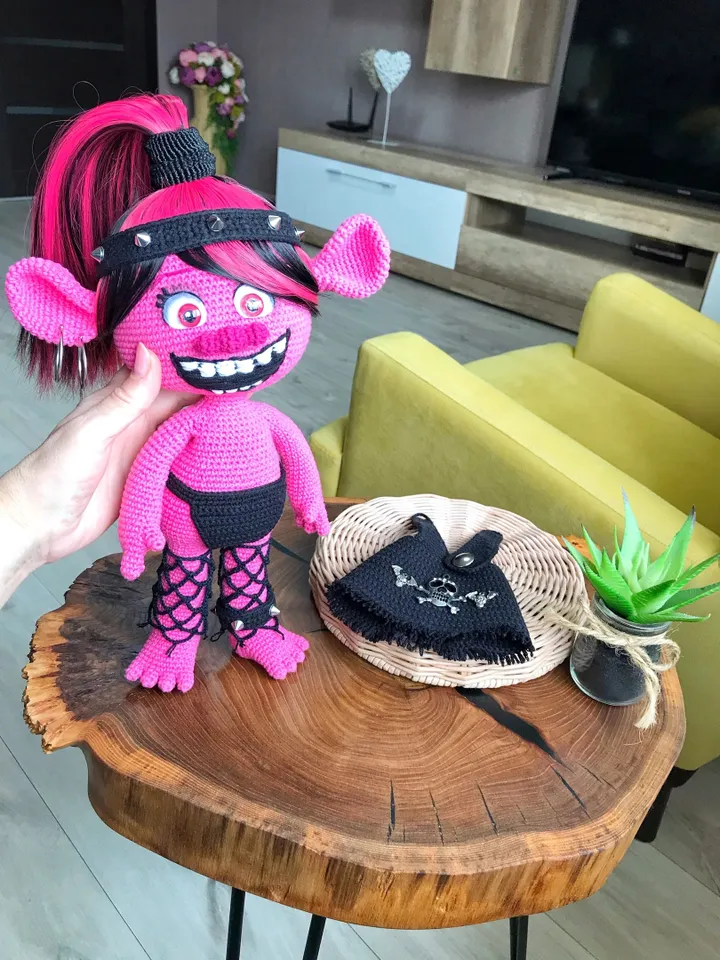 Digital Download - PDF. Crochet pattern Poppy-Troll. DIY amigurumi toy tutorial