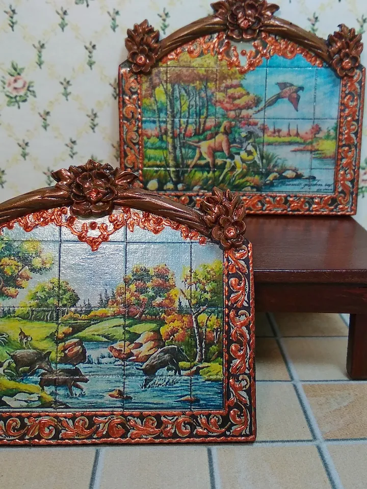 Panel for a dollhouse. Dollhouse.1:12 scale.