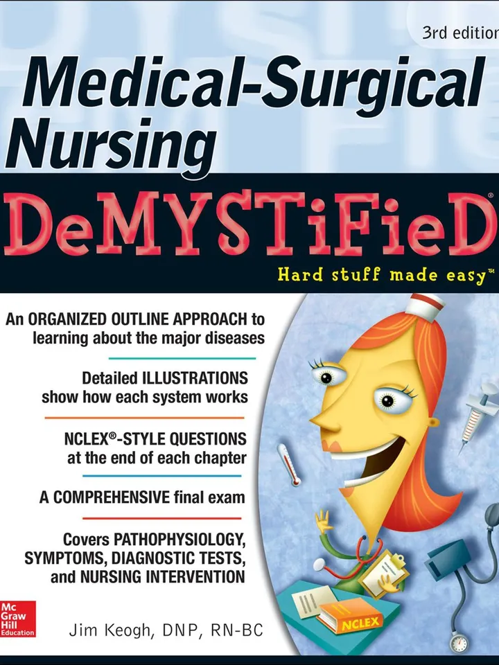 Medical-Surgical Nursing Demystified Third Edition 3rd Edition Study Guide Digital Download Ebook PDF