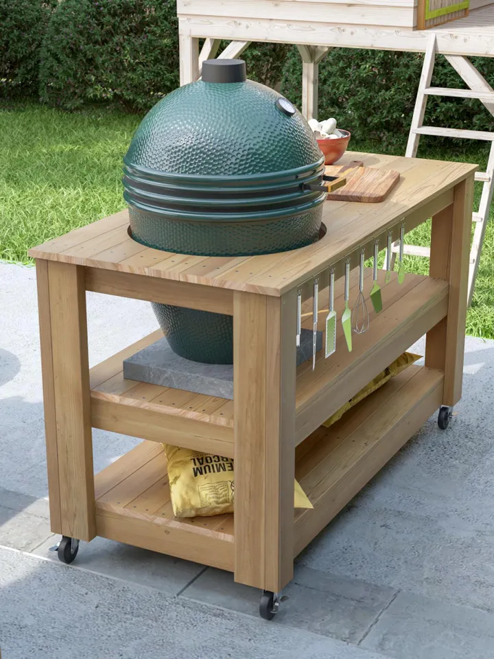 DIY Big Green Egg Table Plans, PDF