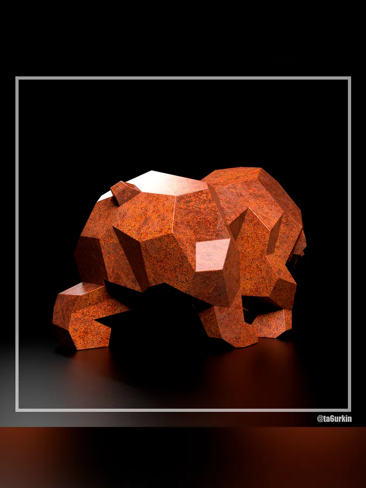 Welding Project Plans Drawings Bear (DXF, PDF)