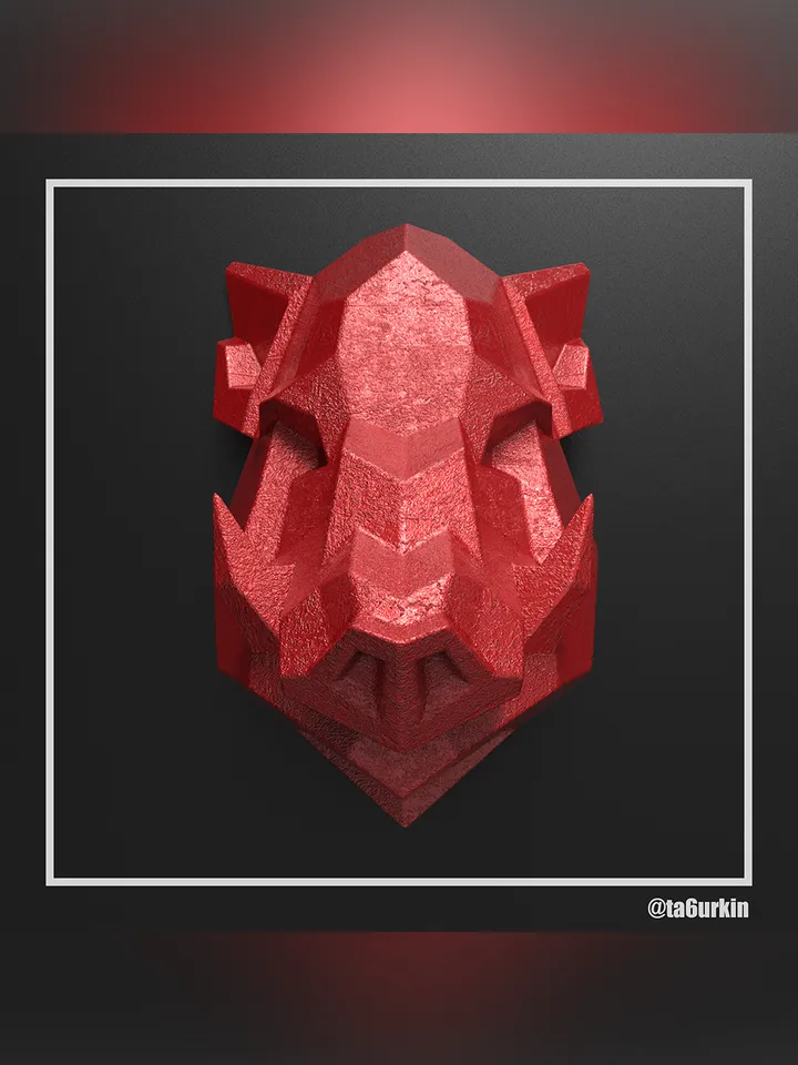 Welding Project Plans Drawings Boar Head (DXF, PDF)