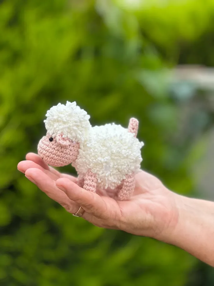 PDF Lamb Crochet Simple Pattern, Crochet Toy Tutorial, Crochet Animal Pattern Sheep