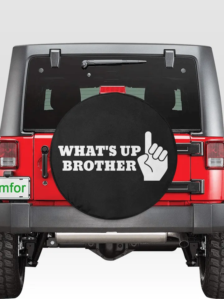 Sketch What's Up Brother Tire Cover