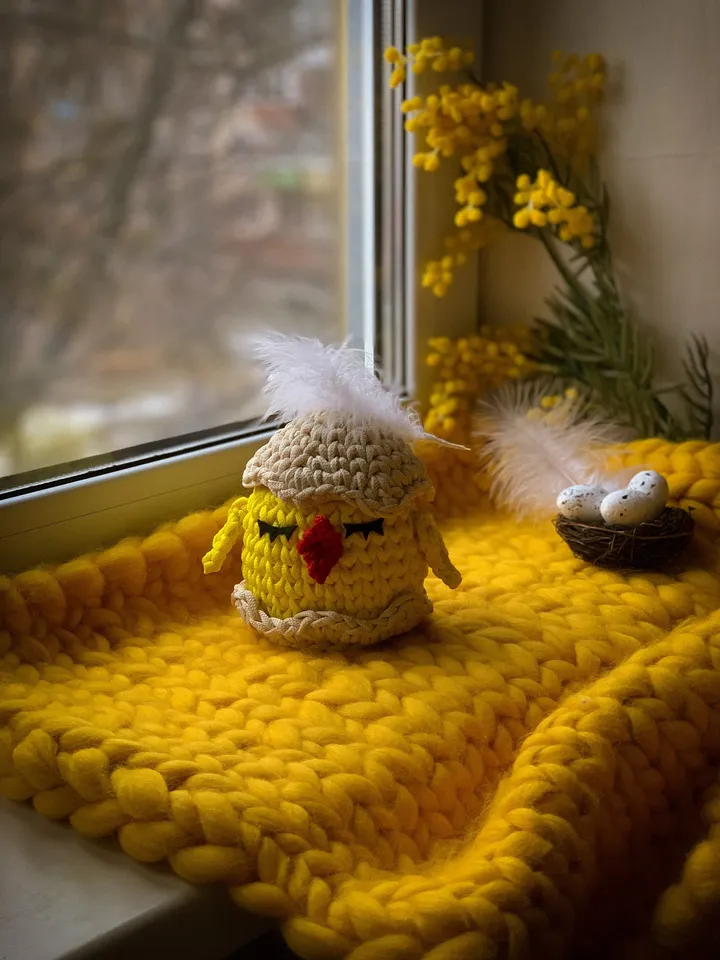 Crochet pattern basket chicken PDF digital instant download, video tutorial, Easter ornament, basket with lid, storage, table decor