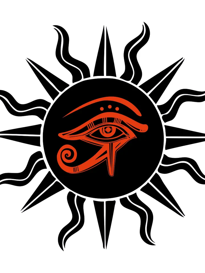 Eye of Horus svg, Esoteric Svg, Black Ankh, Anubis svg, Eye of RA, Ankh Symbol SVG