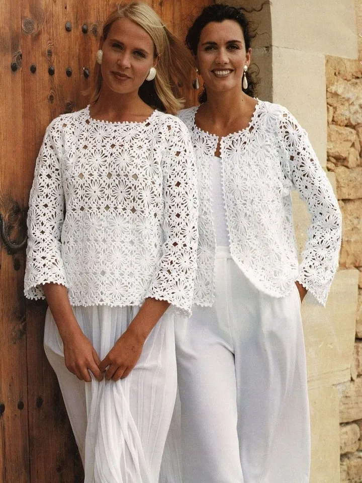 Top crochet pattern, waistcoat crochet pattern, summer top crochet, waistcoat woman PDF