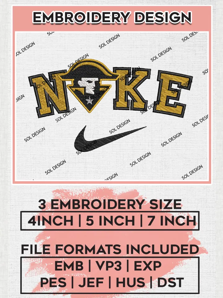 Nike Vanderbilt Commodores Machine Embroidery Design, NCAA Vanderbilt Commodores Embroidery Design Design files, NCAA Embroidery Designs, NCAA Machine Embroidery Designs, Digital Download
