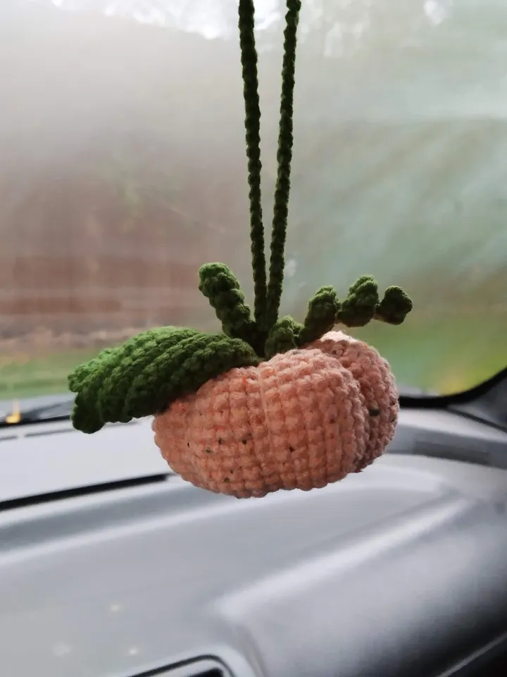 Gothic Style Plush Pumpkin Car Accessory, Halloween Car accessories, Hanging Car Accessories, Rearview Mirror Keychain, Cute Plush Creepy character, car charm
