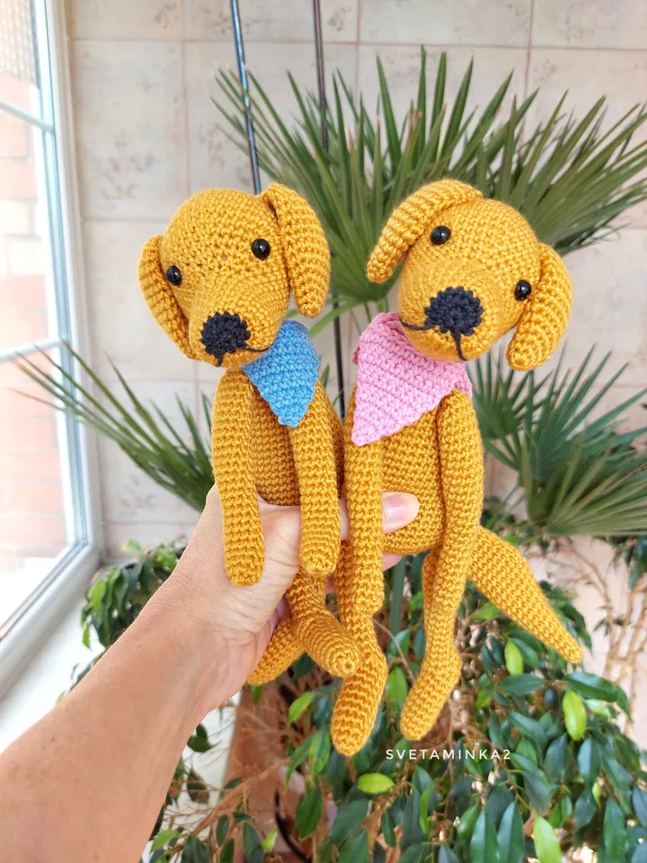 Crochet Golden Retriever Pattern. Amigurumi Dog. Digital Download. PDF.