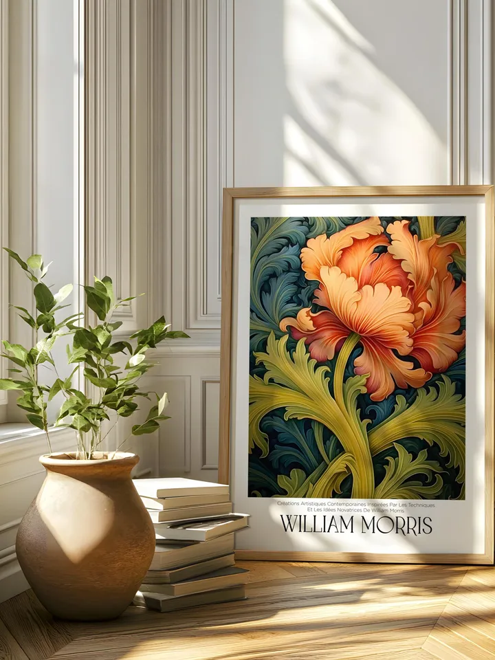 William Morris Wall Art, Vintage Botanical Print, Floral Poster Arts Decor, Digital Download, William Morris Print Digital Download AA11