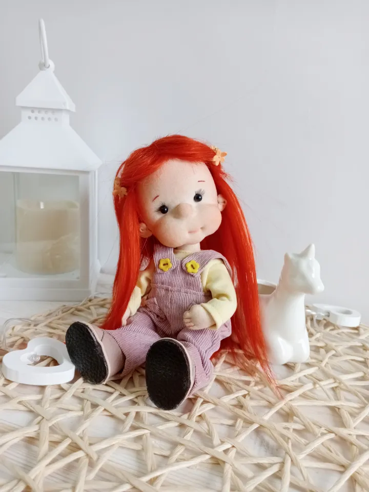 Handmade Textile Doll Art Doll Waldorf Doll Inspiration Birthday Gift for Girl