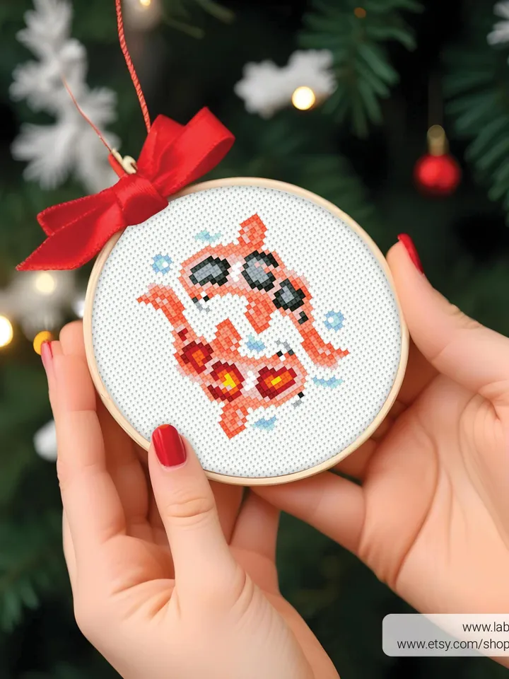 Bundle mini Fishes 8 Cross stitch patterns, contemporary, Abstract, 3 inches, beginner, modern chart, gift DIY, embroidery, instant PDF
