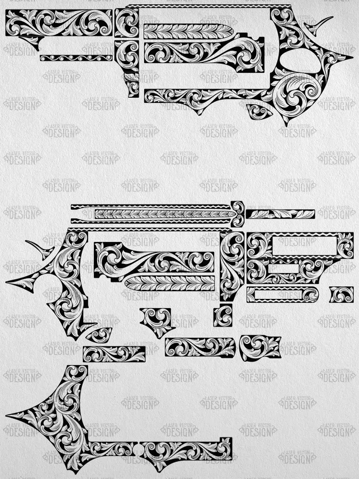VECTOR DESIGN Taurus Judge 3 in Scrollwork